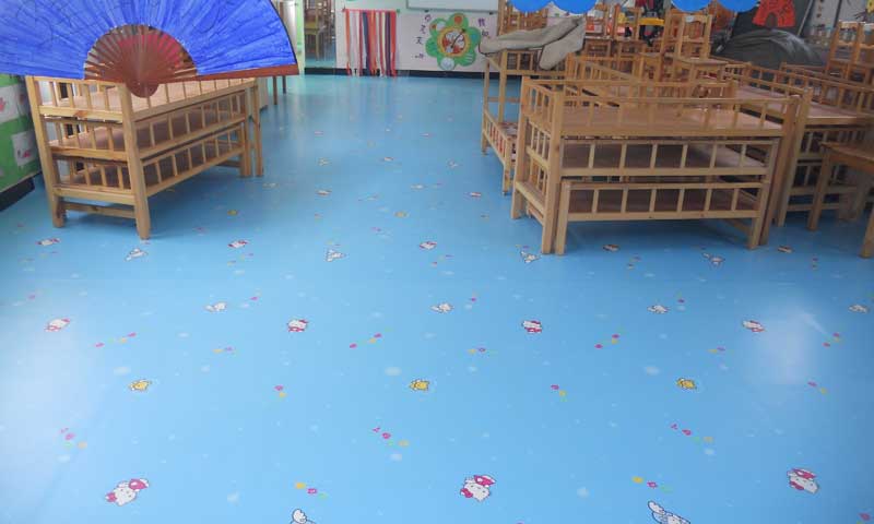 個性化印刷工藝為幼兒園pvc地板生產帶來新方向