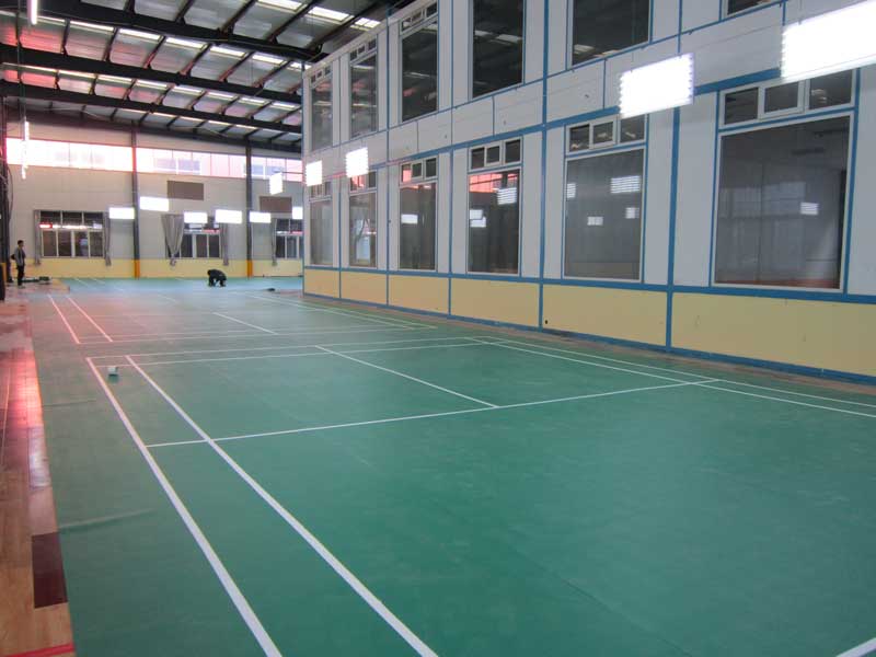 河北省廊坊市燕郊創意谷街羽毛球館地板
